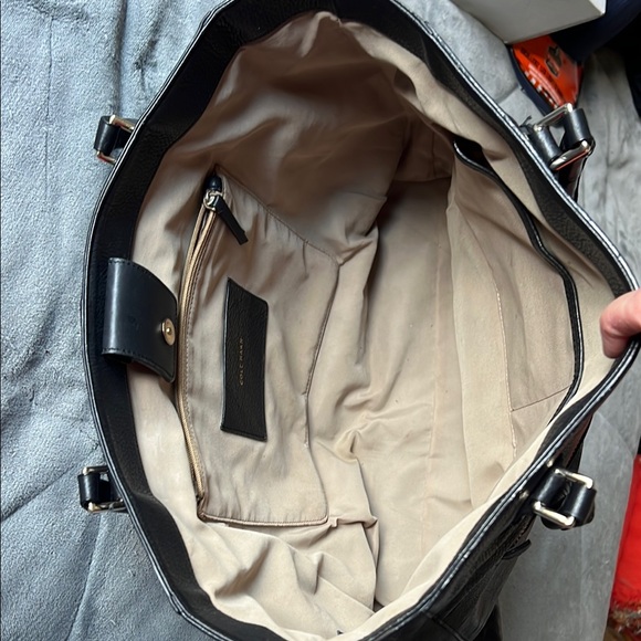 Cole Haan Black Leather Tote Bag - Picture 11 of 12